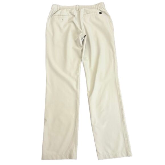 Under Armour Drive Pants Flat Front Golf Khakis Preppy Performance Size 34x32 - Picture 4 of 8